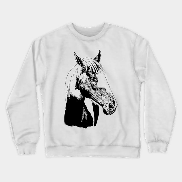 horse Crewneck Sweatshirt by VicaVeresk